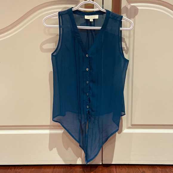 Sleeveless blouse chiffon - Picture 2 of 3